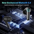 thumbnail image 6 of Wireless Earbuds, Bluetooth 5.4 In Ear Headphones, ENC Noise Cancelling Mic, HiFi Stereo Deep Bass, 50H Playtime, LED Display, IPX7 Waterproof, 6 of 8