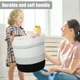 thumbnail image 3 of Unique Bargains Laundry Basket Hamper 16"x18" Tall Laundry Basket for Bedroom Baby Nursery Child's Laundry Hamper Black, 3 of 7