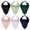 thumbnail image 1 of 6 pañuelos para el pelo, antideslizantes, azul marino, negro, verde, verde claro, gris claro, caqui, 12.60 x 7.87 pulgadas, pañuelos triangulares para el pelo para niñas y mujeres, 1 of 1