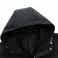thumbnail image 3 of Maoxin Men's Jacket Men's Casual Loose Fitting Workwear Long Sleeved Hooded Jacket Long Sleeve Hooded Casual Outwear Jackets Plus Size Jacket for Men , Black , 4XL, 3 of 6