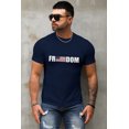 thumbnail image 4 of ABPHQTO Camiseta para hombre con gráfico de la bandera estadounidense Blue Freedom para hombre, 4 of 5