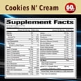 thumbnail image 2 of Vitamin Whey Protein Powder Cookies & Cream - 60g of Protein - Gluten Free - 26 Vitamins & Minerals, 2 of 6