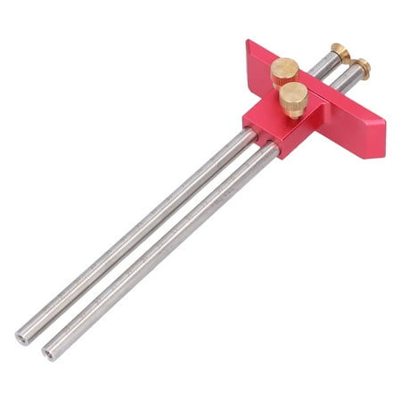 

Woodworking Marking Gauge 20cm Clear Scale Double Head Scriber Ruler Measuring Tool