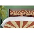 thumbnail image 4 of Ambesonne Western Horse Duvet Cover Sets, Cowboy Silhouette, 2-Queen, Paprika Camel, 4 of 7