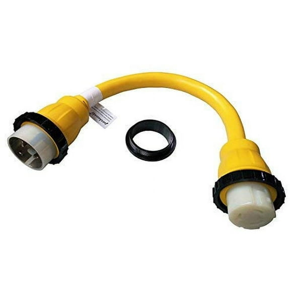 Parkworld 885941 Shore Power Adapter Cord Marine 50A SS2-50P Male Plug to SS1-50R female Receptacle