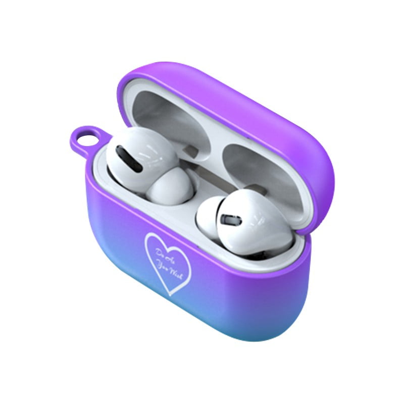 Left Wind Gradient Color Waterproof Hard Protective Case For Apple Airpods  3 Pro - Walmart.com
