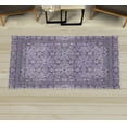 thumbnail image 1 of Vintage Decorative Rug, Nostalgic Retro Floral Petals Pastel Look Damask Check Victorian Motif, Quality Carpet for Bedroom Dorm and Living Room, 6 Sizes, Pastel Purple Quartz, by Ambesonne, 1 of 1