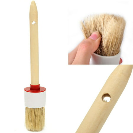 25CM Professional Chalk Paint Wax Brush | Painting or Waxing | Clear Soft Wax | Furniture, Stencils, Folkart, Home Decor, Wood | Large Brushes with Natural