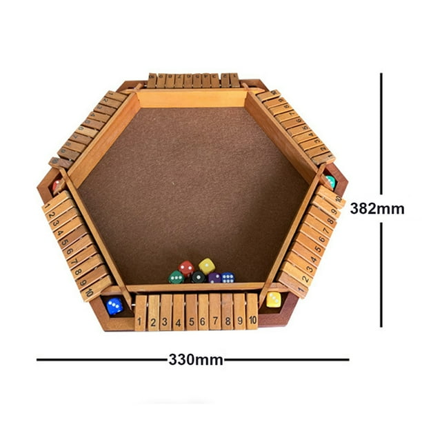 Jeu de dés Shut The Box pour 1-6 Joueurs Jeu de Table en Bois Jeu de Mathématiques Jeux de Table pour Enfants et Adultes, Pique-Nique, Maison, Fête Ou Pub Jeu de dés Shut The Box pour 1-6 Joueurs Jeu de Table en Bois Jeu de Mathématiques Jeux de Table pour Enfants et Adultes, Pique-Nique, Maison, Fête Ou Pub