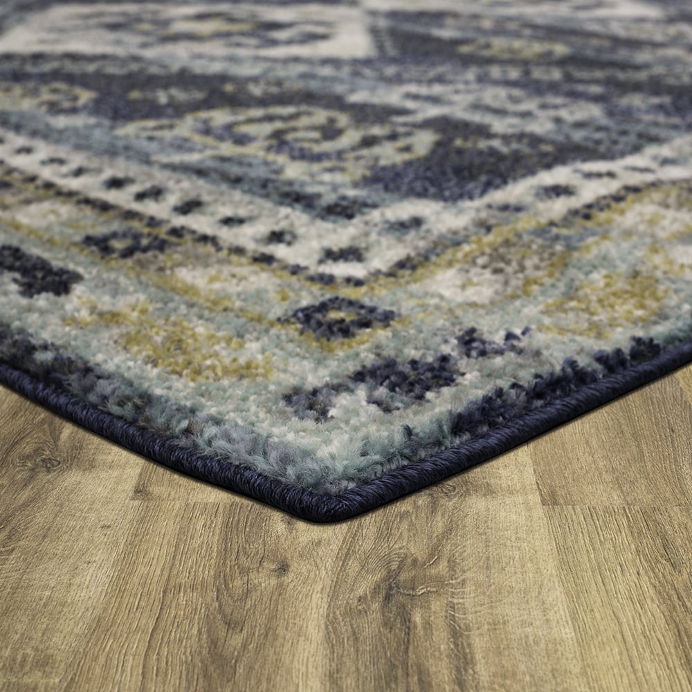 Mohawk Home Rosebery Indoor Southwestern Runner Rug, Blue, 1'11" x 10'