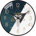 thumbnail image 1 of Reloj de pared, 30 cm Relojes de pared redondos de cuarzo silencioso moderno, Reloj de pared decorativo de calidad para sala de estar Dormitorio Cocina Hogar Oficina Escuela (Negro) esquí esquí Gafas de esquí, 1 of 5