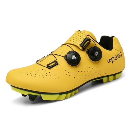 

BETOOSEN Mens Womens Mountain Cycling Shoes MTB Bicycle Shoes with Quick lace Self-Locking Compatible SPD/2-bolt
