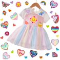 thumbnail image 4 of 30 parches para planchar con forma de corazón, coloridos parches para planchar en la rodilla para niños, parches bordados para chica de moda, apliques bordados para coser, 4 of 5