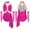 Hot Pink, variant on Girls Sleeveless Rhinestone Lyrical Ballet Dance Bodysuit with Gloves Gymnastics Dancewear Orange 8