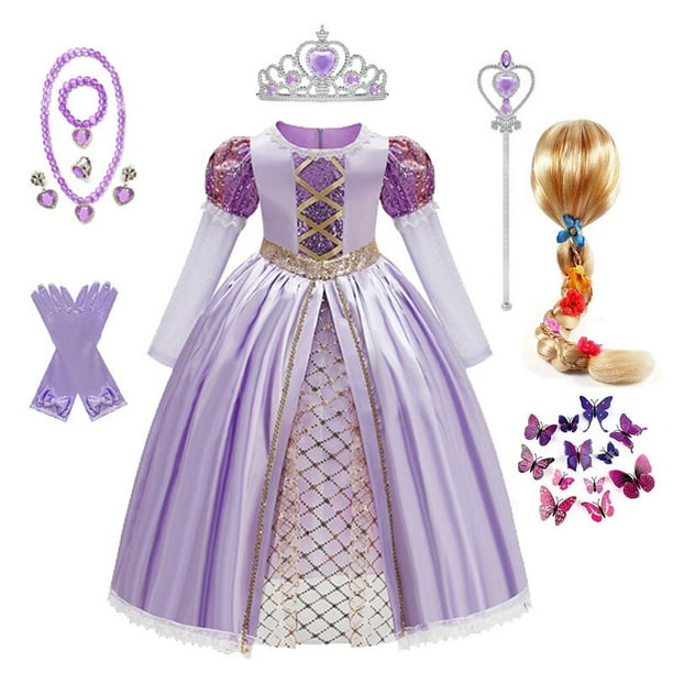 Déguisement Halloween princesse raiponce - Sans marque - 10 ans