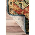 thumbnail image 4 of nuLOOM Tabetha Tapis de Médaillon Tribal, 6' 7" x 9', Vert, 4 of 4