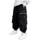 thumbnail image 2 of Pantalones largos de trabajo para niños con cintura elástica y bolsillos para adultos, pantalones casuales y cómodos de poliéster para niños., 2 of 7