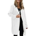 thumbnail image 4 of Niaviben Long Zip Up Hoodie Women Cotton Hoodie Warm Hoodies for Women Sweatshirts for Women Trendy Hoodies for Women Hoodies Women Oversized Sweatshirt for Women White 4XL, 4 of 4