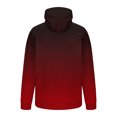 thumbnail image 4 of SwiftWear Men's Long Sleeved Hoodies Casual Fashion Pocket Gradient Color Pullover Tops Hooded Sweatshirt, Wine XXXL, 4 of 5