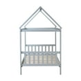 thumbnail image 2 of Grey Twin Rubber Wood House Bed - Quality Assurance With House-shaped Structure Firmly Secured Components, 2 of 7