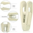 thumbnail image 5 of Velvet Hangers Clips, 24 Pack Beige Pants Velvet Clips, Clothes Hanger Clip, Strong Finger Flocked Clips Perfect for Use with Slim-line Clothes Velvet Hangers, 5 of 6