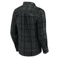 thumbnail image 3 of Men's Darius Rucker Collection by Fanatics Black New Orleans Saints Micro Corduroy Plaid Button Up Shirt, 3 of 6