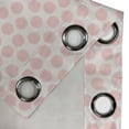 thumbnail image 4 of Ambesonne Retro Grommet Curtain, Hand Drawn Dots in Pink, 50" x 72", Coconut Blush, 4 of 6
