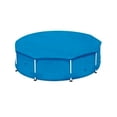 thumbnail image 2 of Round Blue Solar Pool Cover, Thermal Blanket for Efficient Heat Retention and Evaporation Reduction, 8ft Diameter, 2 of 8