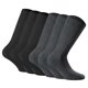 thumbnail image 1 of Rohner Basic Calcetines unisex, paquete de 6 - Cotton II, calcetines cortos, básicos, monocolor Negro/antracita 43-46, 1 of 5