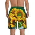 thumbnail image 3 of Naloa Sunflowers in Bucket Men's Beach Shorts, Surfing shorts, Swim trunks, Quick Dry Swim Trunks for Surfing Beach Fun - Large, 3 of 9