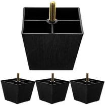 OATIPHO Furniture Legs Black Strong Plastic and Metal for Sofas 4Pcs