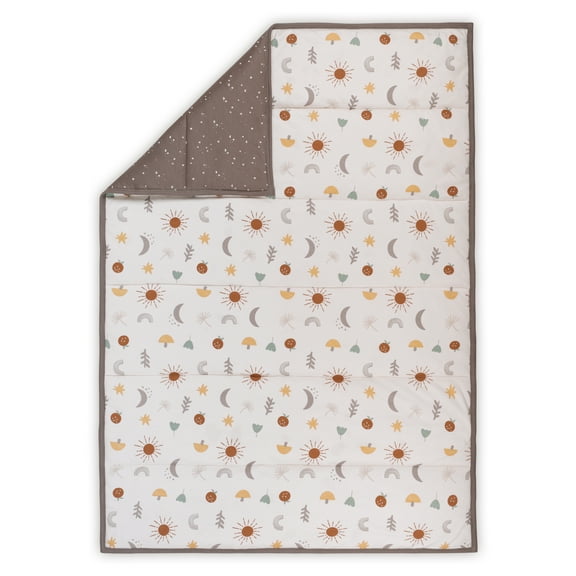 Little Star Organic Cotton Toddler Quilt, Toddler Bed, Unisex, Reversible