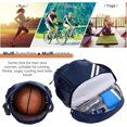 thumbnail image 4 of Fashion Sports Backpacks - Waterproof Gym Bag with Drawstring, Outer Pocket, for Basketball and Football, Dark Blue, 4 of 5