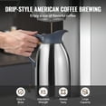 thumbnail image 6 of KFFKFF 12-Cup Industrial Coffee Brewer, Coffee Making Device with Insulated Jug for Temperature Retention, Stainless Steel Manual Coffee Maker for Eateries, Workplaces, Coffee Shops, 6 of 9
