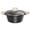 Black, variant on Nonstick Stock Pot with Lid, 4.5QT Stockpot Pasta Cooking Pot , Granite Casserole Soup Pot, Non Stick Stew Pot Cookware for Stews, Soups, Compatible with All Stovetops（White)