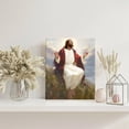 thumbnail image 4 of P&L Art Framed Canvas Wall Art - 8"x10" Warm Open-Armed Jesus in Grassy Field - Cozy Faith-Focused Decor for Prayer Nook/Desk Shelf, 4 of 9