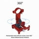 thumbnail image 4 of Sonducket Soporte para teléfono de bicicleta Soporte para teléfono inteligente Soporte giratorio ajustable a prueba de golpes Universal Antideslizante Ciclismo Rojo Sonducket OD032131-02B, 4 of 6