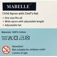 thumbnail image 3 of Child Apron with Chef's Hat for Christmas Cooking and Baking, Adjustable - One Size Fits All, 100 % Cotton, 3 of 4