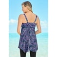 thumbnail image 2 of Swim 365 Women's Plus Size Longer-Length Tankini Top, 2 of 6