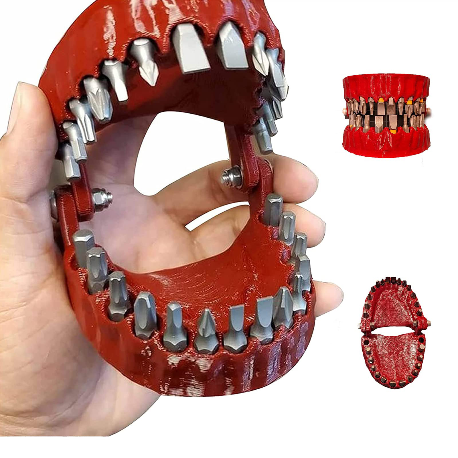 Denture Drill Bit Holder, Teeth Model Design, Creative Screwdriver Bit