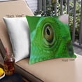 thumbnail image 1 of Ahgly Company Color Focus Green Outdoor Throw Pillow, 18 inch by 18 inch, 1 of 6