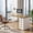 Walnut+White, variant on 47 Inch Small Space Computer Desk - Rustic Brown Home Office Writing Table With 5 Reversible Drawers, Farmhouse Compact Study Workstation For Apartments Dorms