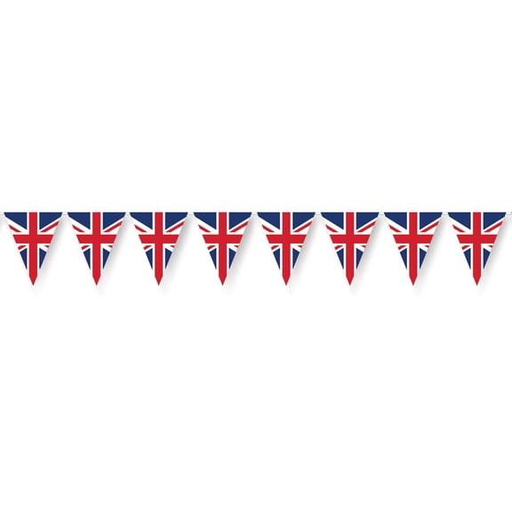 12 Pack Bulk Union Jack Party Pennant Banner