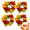 Design 2, variant on Fall Candle Rings Thanksgiving Candle Holders Home Decoration Mini Farmhouse Fall Maple Leaf Pumpkin Candle Wreaths Thanksgiving Table Centerpieces for Cabinets Wall Window 4Pcs Design 1