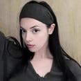 thumbnail image 2 of mdesiwst Women Headband Vertical Pit Texture Soft Fabric Wide-Brimmed Hair Hoop Autumn Winter Makeup Washing Face Hair Accessory, 2 of 8