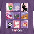 thumbnail image 3 of Disney Classics - Cats & Dogs - Grid Of Assorted Cats  - Toddler And Youth Girls Short Sleeve Graphic T-Shirt, 3 of 5