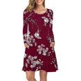 thumbnail image 1 of Vestidos casuales de manga larga con bolsillos para mujer Xemadio LRWJ1046-71, 1 of 5
