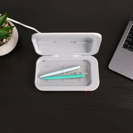 Globe Electric UV-C Light Disinfecting Box, White, Indicator Light, Micro USB Cable Included, 60057