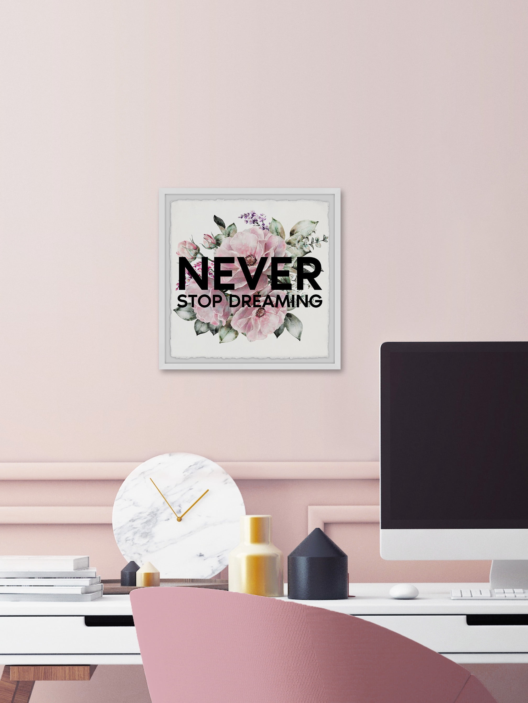 Marmont Hill Never Stop Dreaming Iii Framed Wall Art, 32.00" x 1.50"