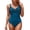 Sky Blue, variant on HUAXUN Womens Swimsuits One Piece Front Crisscross V Neck Ruched Bathing Suit Tummy Control Modest Swim Suits(Hot Pink,S)